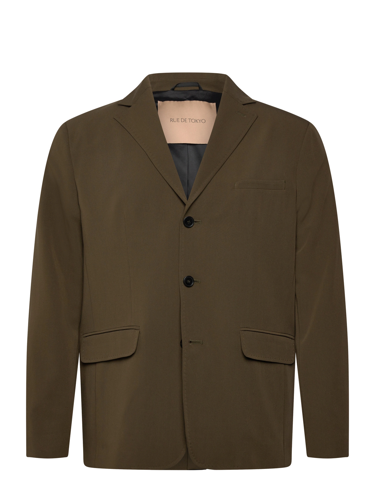 RUE DE TOKYO Caspian Solid Tailoring Khaki - M - Herren