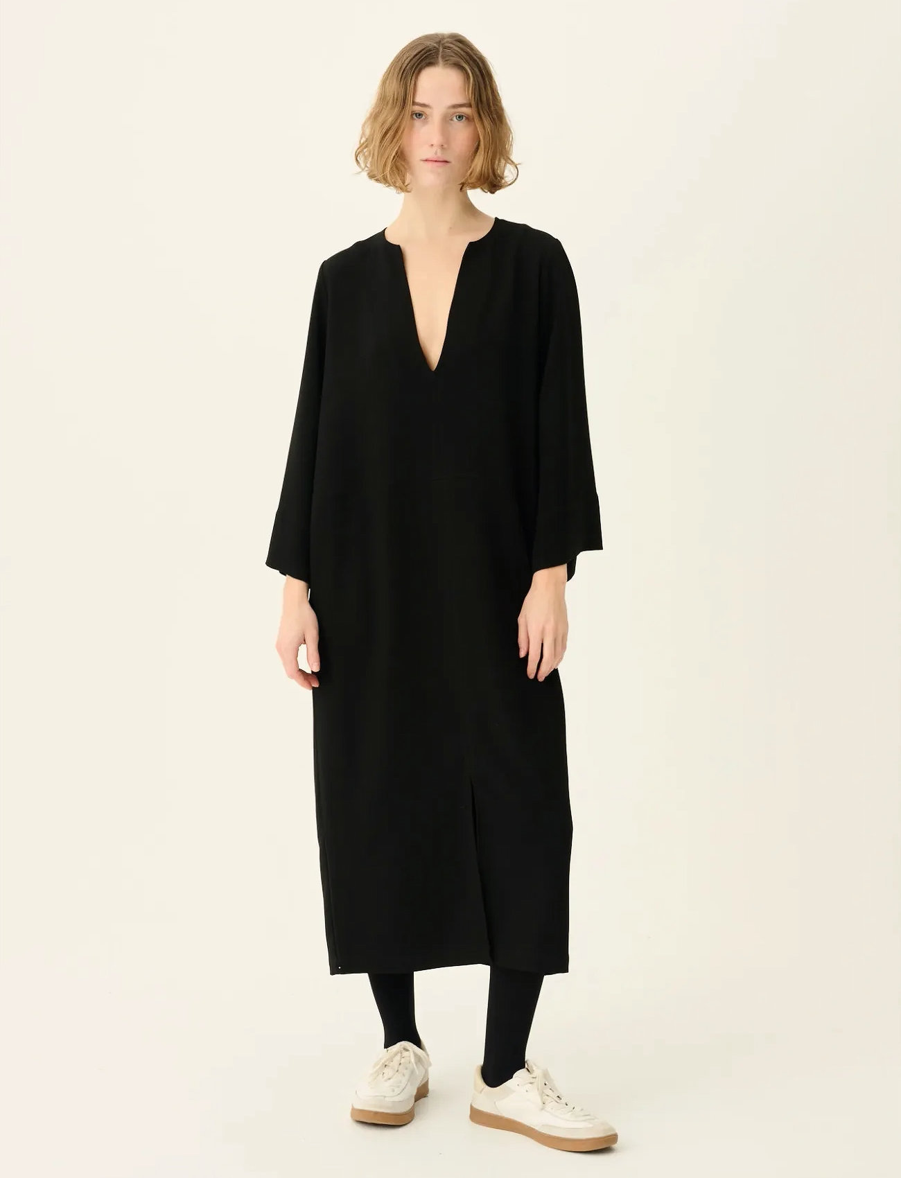 Rue de Tokyo Danutas Recycled Heavy Crepe, XS, Black, Kjoler > Knælange Og Midi, Dame