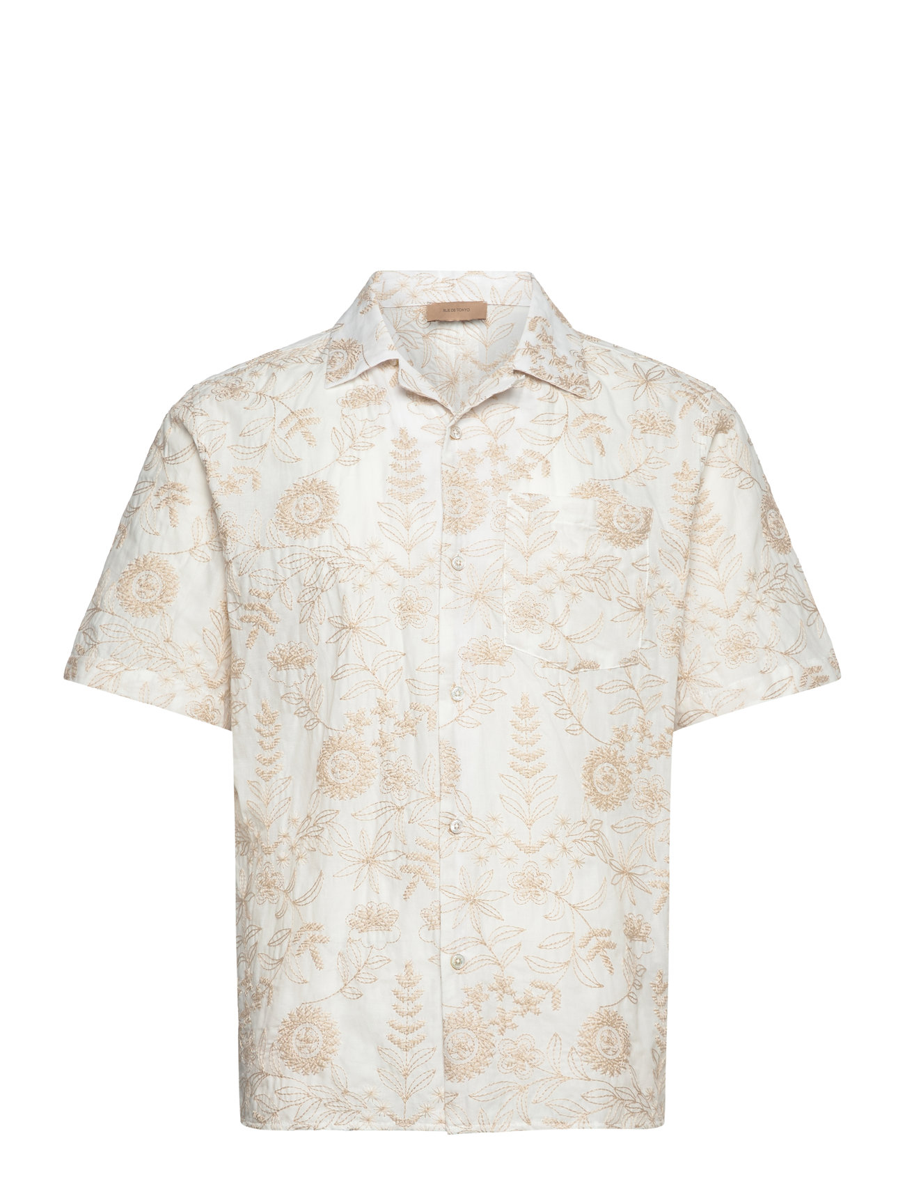RUE DE TOKYO Seth Bestickt Flower Beige - S - Herren