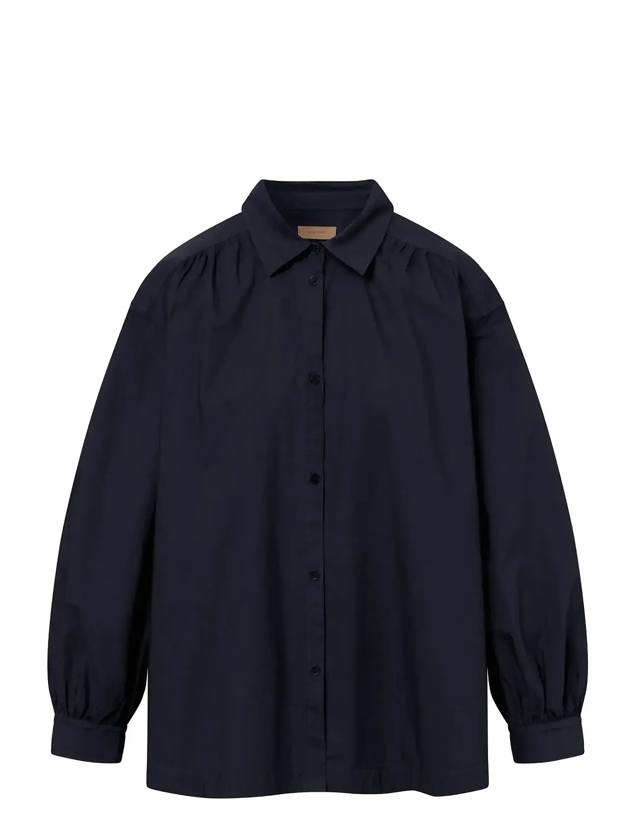 RUE DE TOKYO Sloan Organic Garment Dyed Poplin Navy - M - Damen