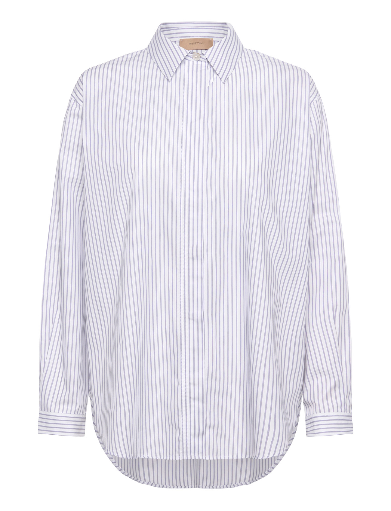 RUE DE TOKYO Shelby Gestreift Shirting Navy - L - Damen