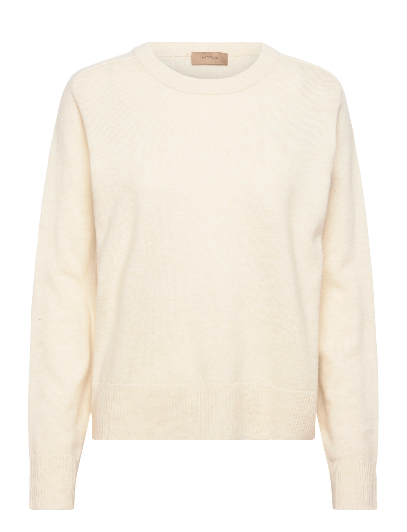 Rue de Tokyo Karrie Merino, S, Cream, Strik > Trøjer, Dame