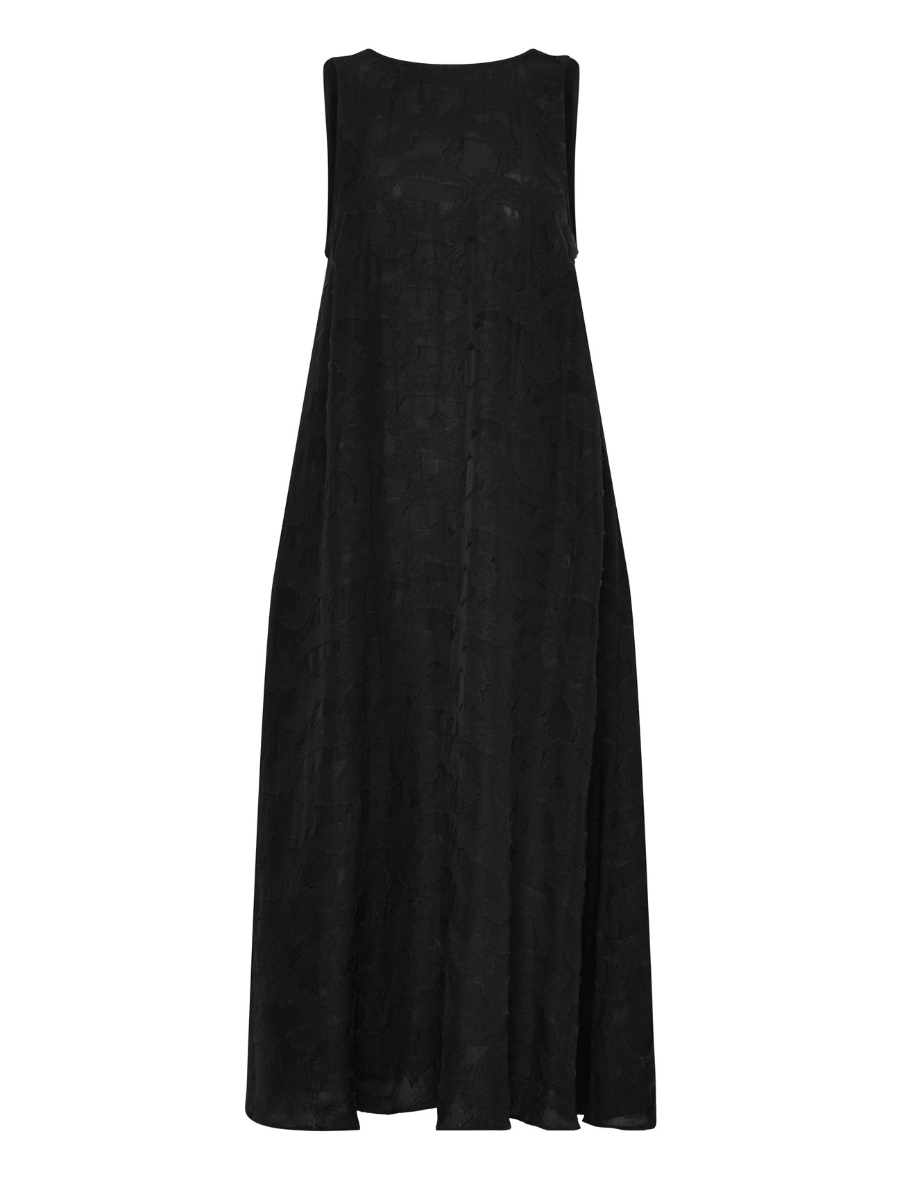 Rue de Tokyo Deomira Viscose Linen, M, Black, Designere > Knælange Og Midi, Dame