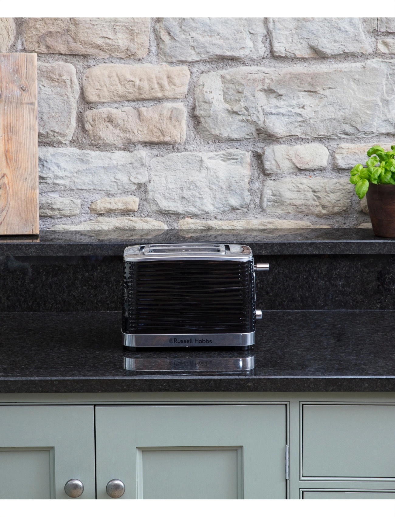 Russell Hobbs Inspire 2Sl Toaster Black, 2 S, Black, Køkkenmaskiner > Brødristere, Unisex