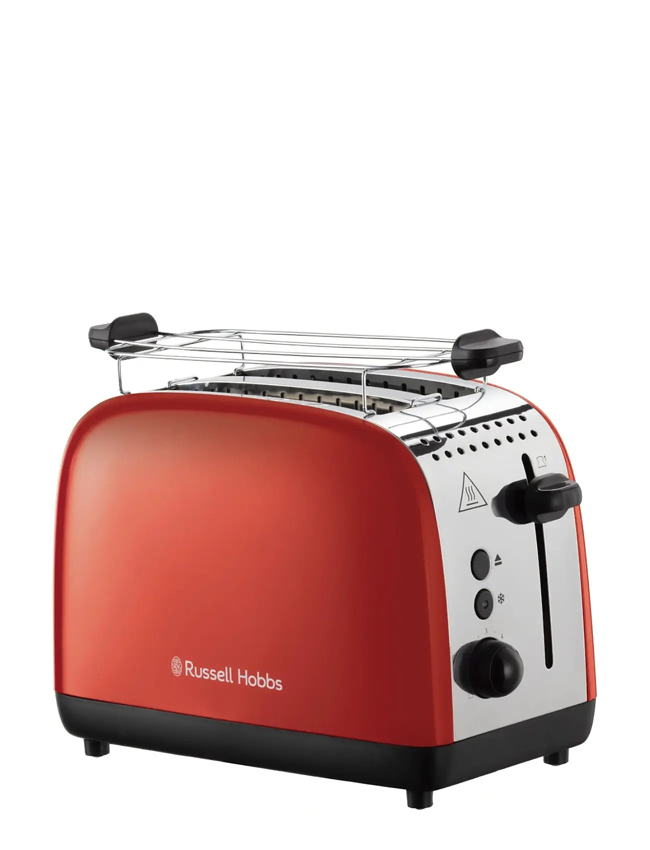 Russell Hobbs Colours Plus 2S Toaster Red, 2 S, Red, Køkkenmaskiner > Brødristere, Unisex