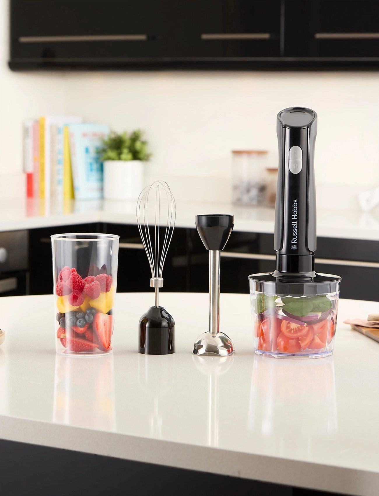 Russell Hobbs 3 In 1 Hand Blender, One Size, Black, Køkkenmaskiner > Mixere Og Blendere, Unisex