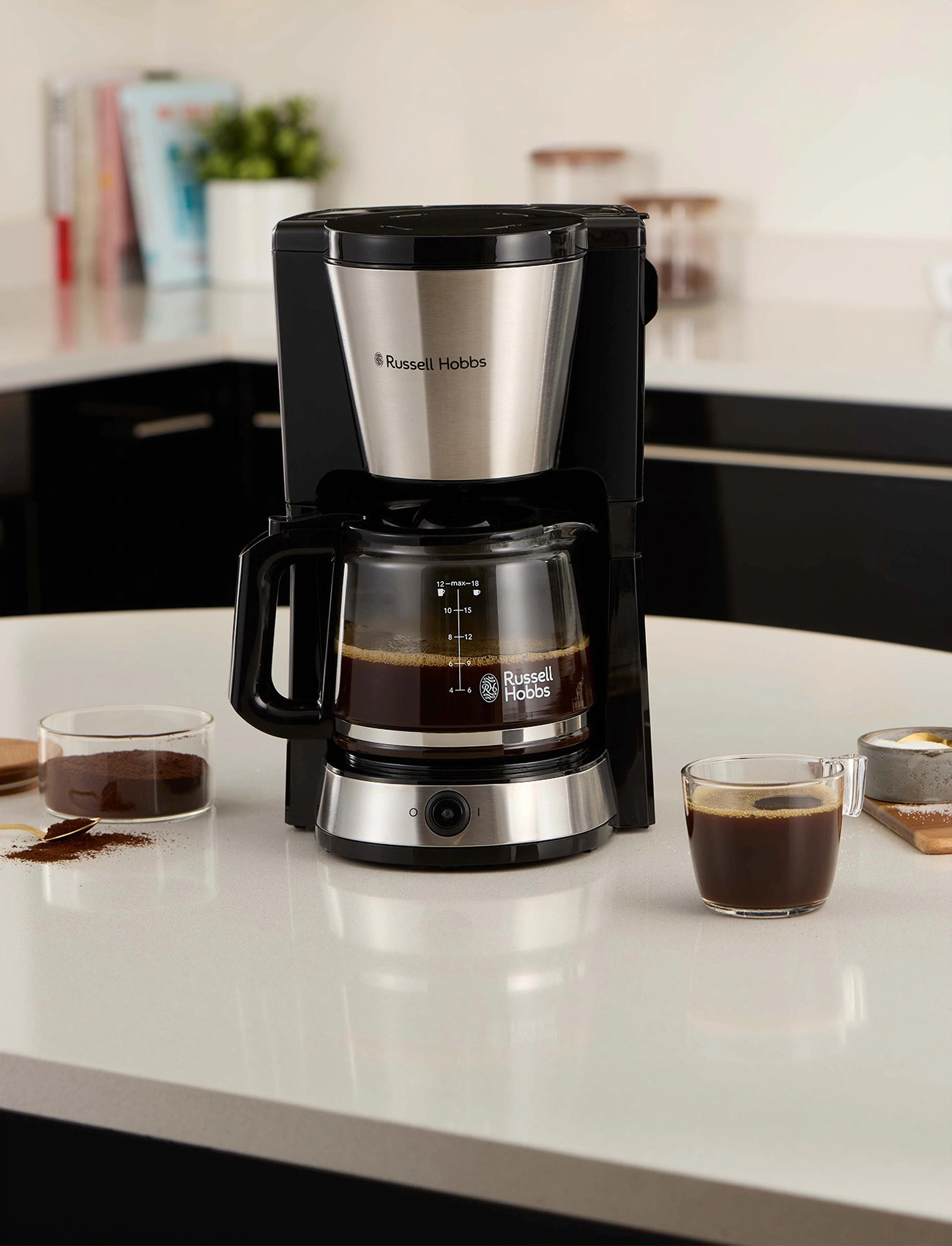 Russell Hobbs Heaton Coffee Maker, 1.25 L, Black, Køkkenmaskiner > Kaffemaskiner, Unisex