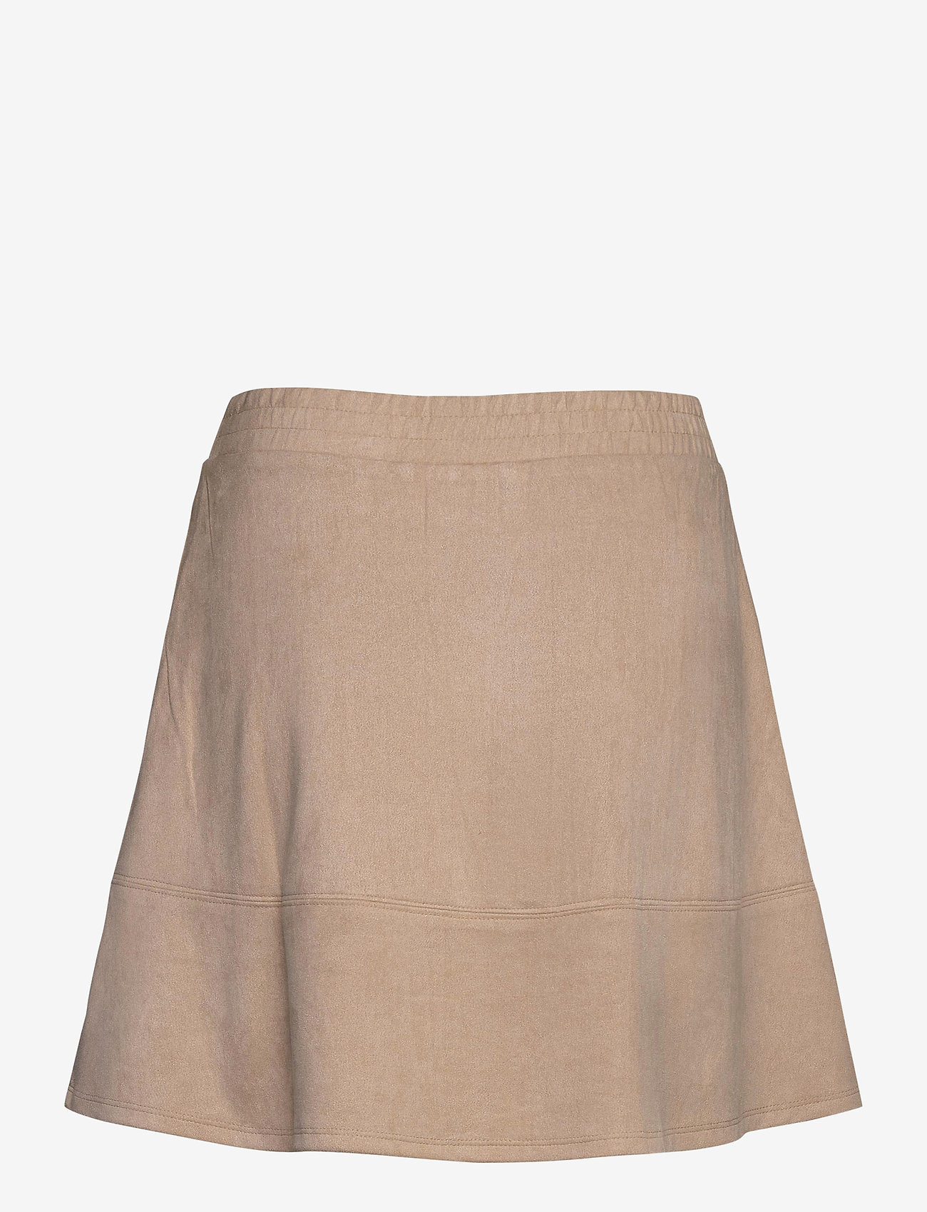 brown suede skirt short