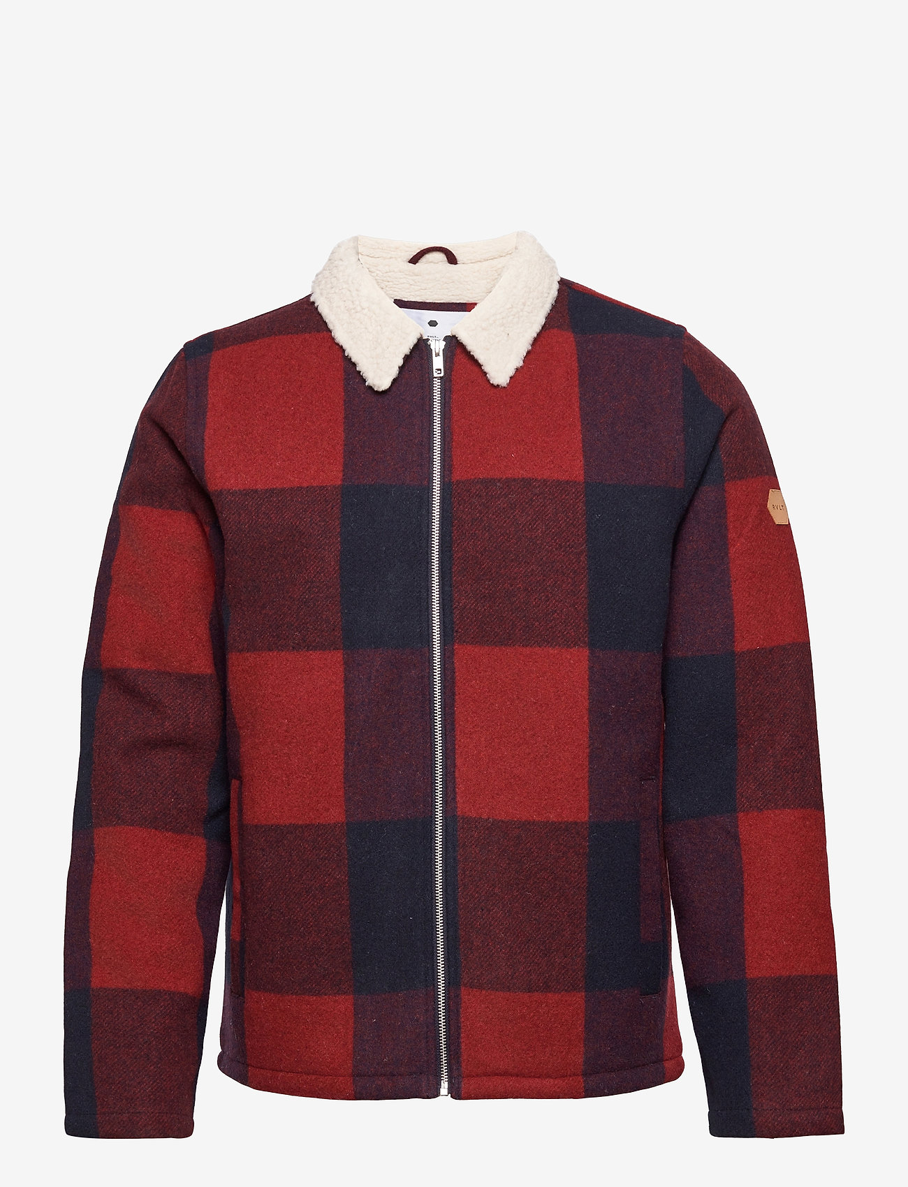 checked teddy jacket