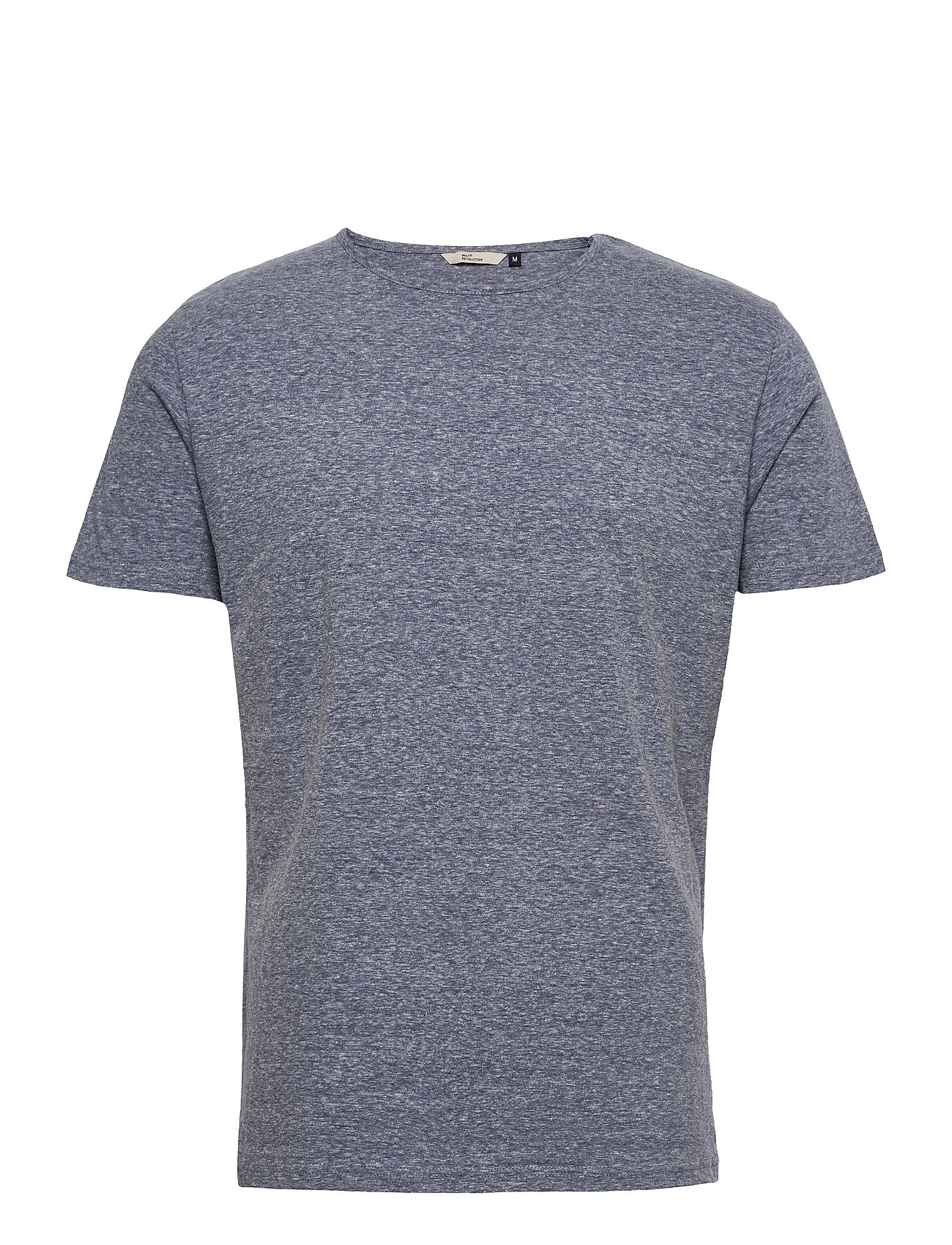 Round Neck T-Shirt T-shirts Short-sleeved Sininen Revolution