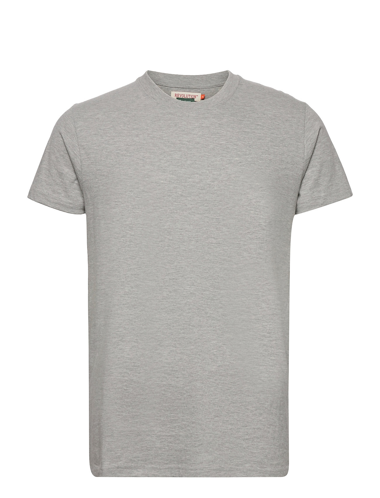 Regular Fit Round Neck T-Shirt T-shirts Short-sleeved Harmaa Revolution