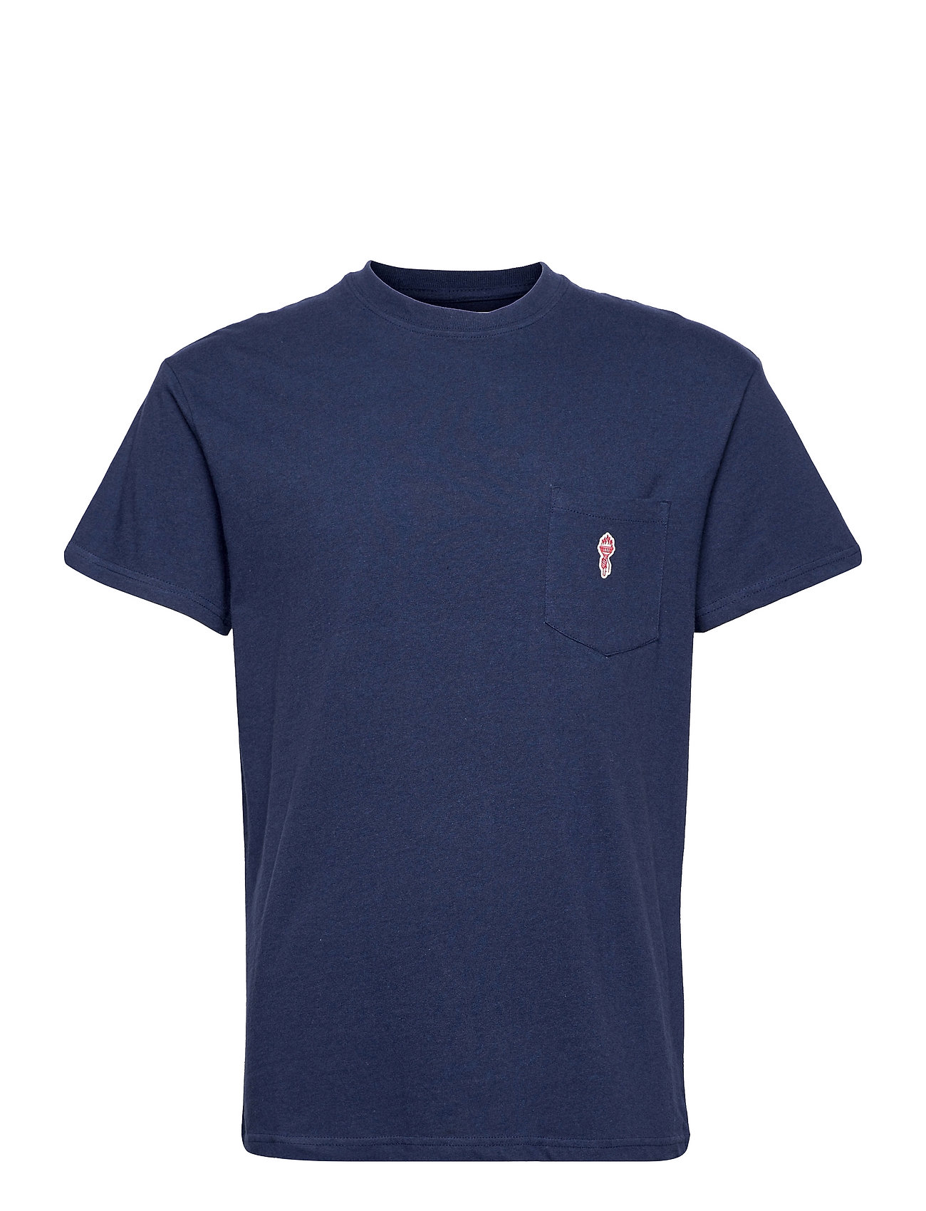 Loose Fit T-Shirt With Pocket T-shirts Short-sleeved Sininen Revolution