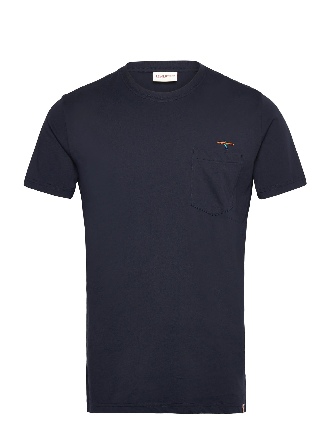 REVOLUTION Printed T-Shirt Navy - M - Herren