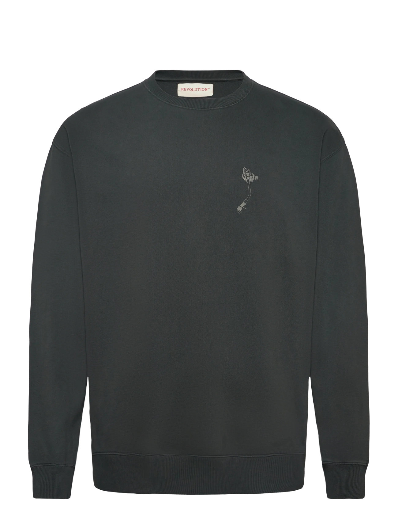 REVOLUTION Printed Crewneck Schwarz - S - Herren