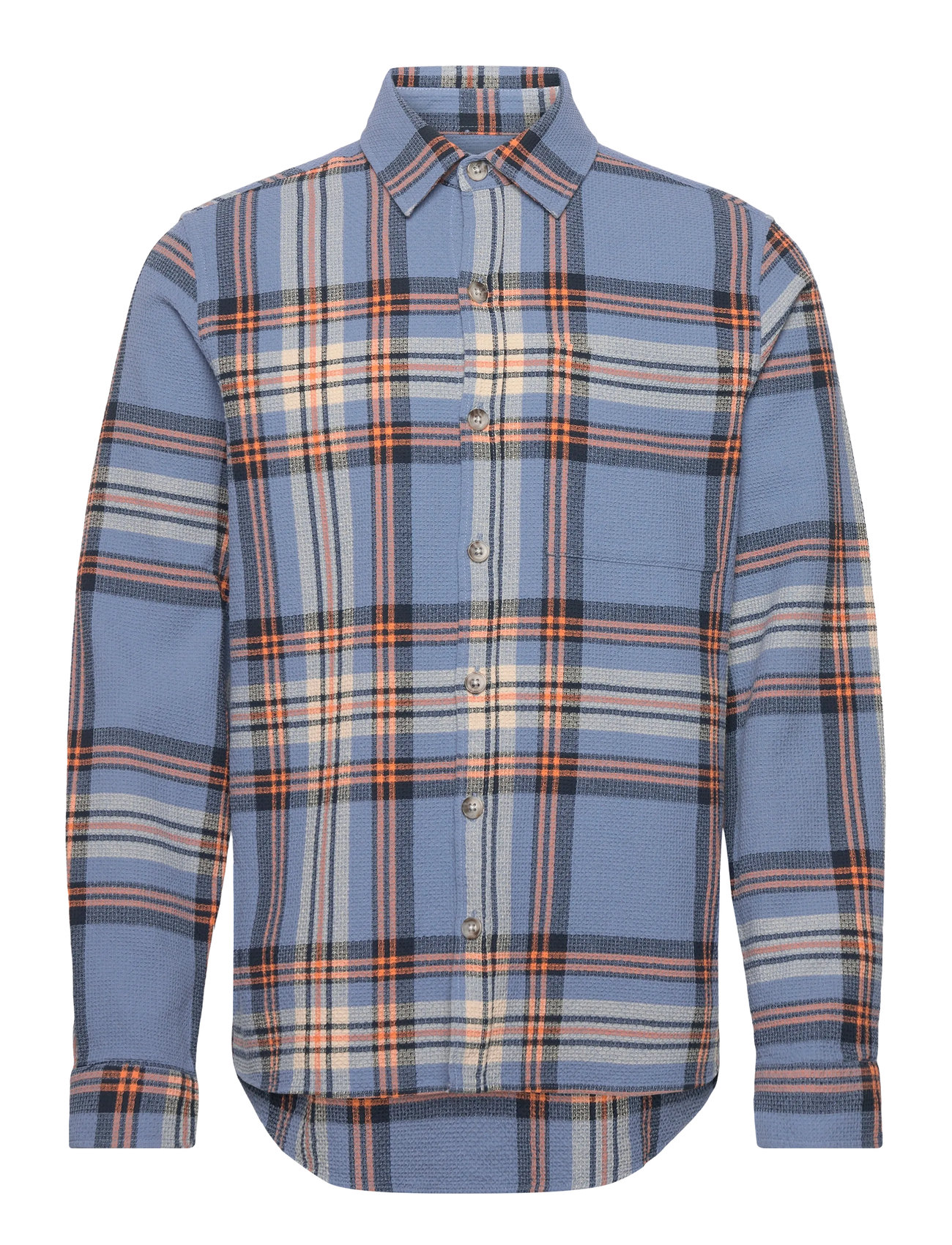 REVOLUTION Loose Shirt Blau - L - Herren