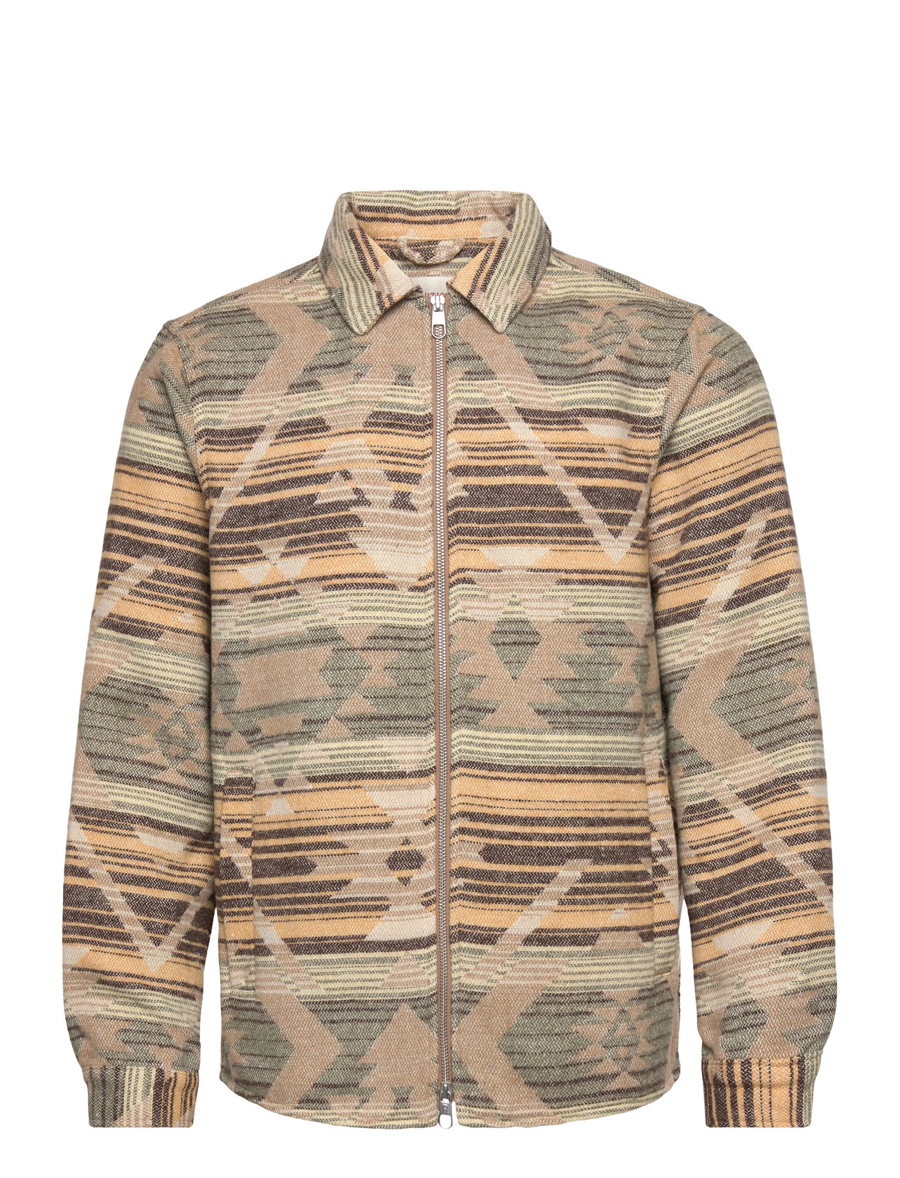 REVOLUTION Zipped Overshirt Beige - XXL - Herren