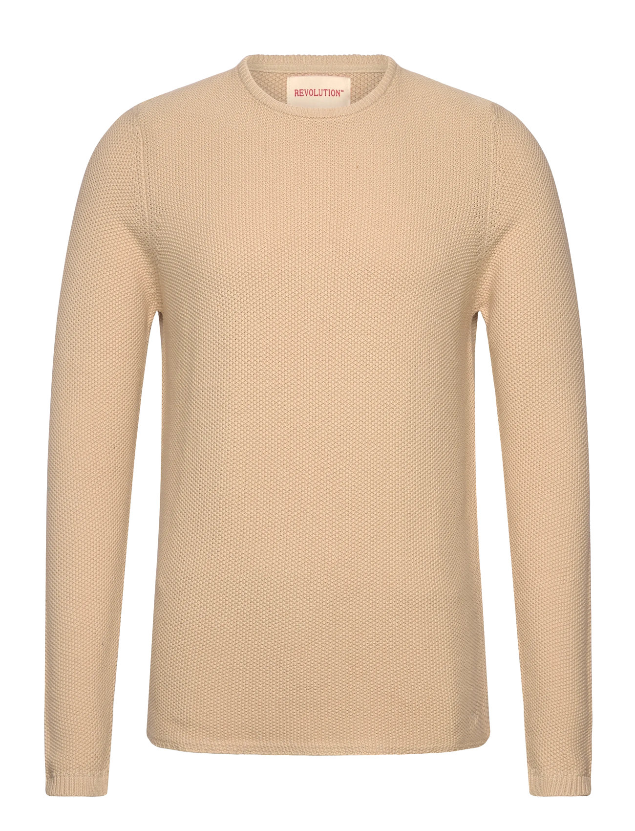 REVOLUTION Knit Pullover Beige - L - Herren