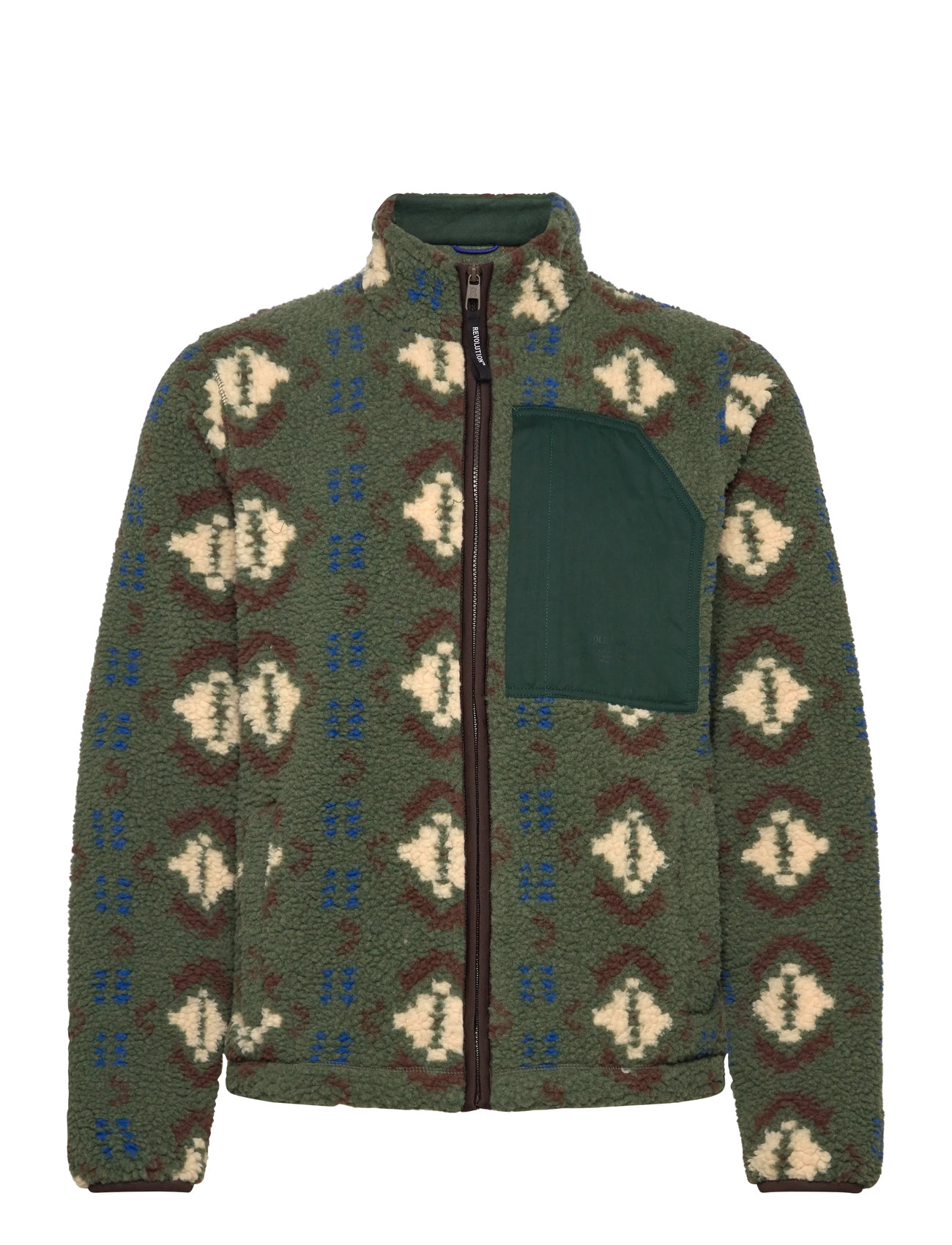 REVOLUTION Printed Pocket Teddy Grün - XXL - Herren