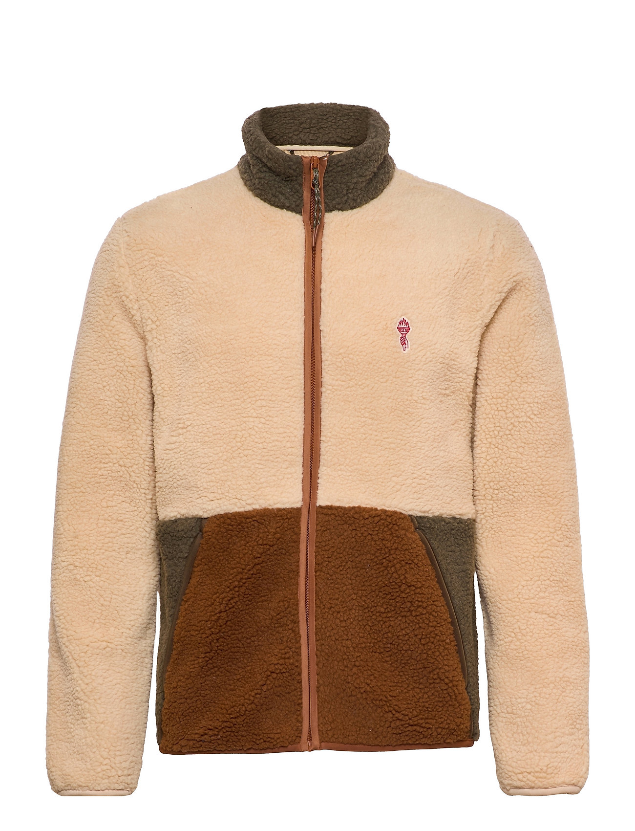 Fleece Jacket In Block Colors Sweat-shirts & Hoodies Fleeces & Midlayers Monivärinen/Kuvioitu Revolution