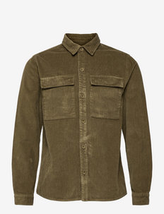 Shirt w. chest pockets - basic-hemden - army