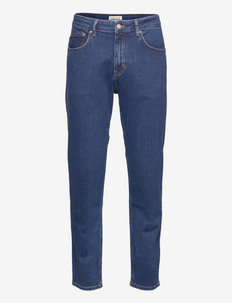 Rinsed blue loose jeans - relaxed jeans - blue