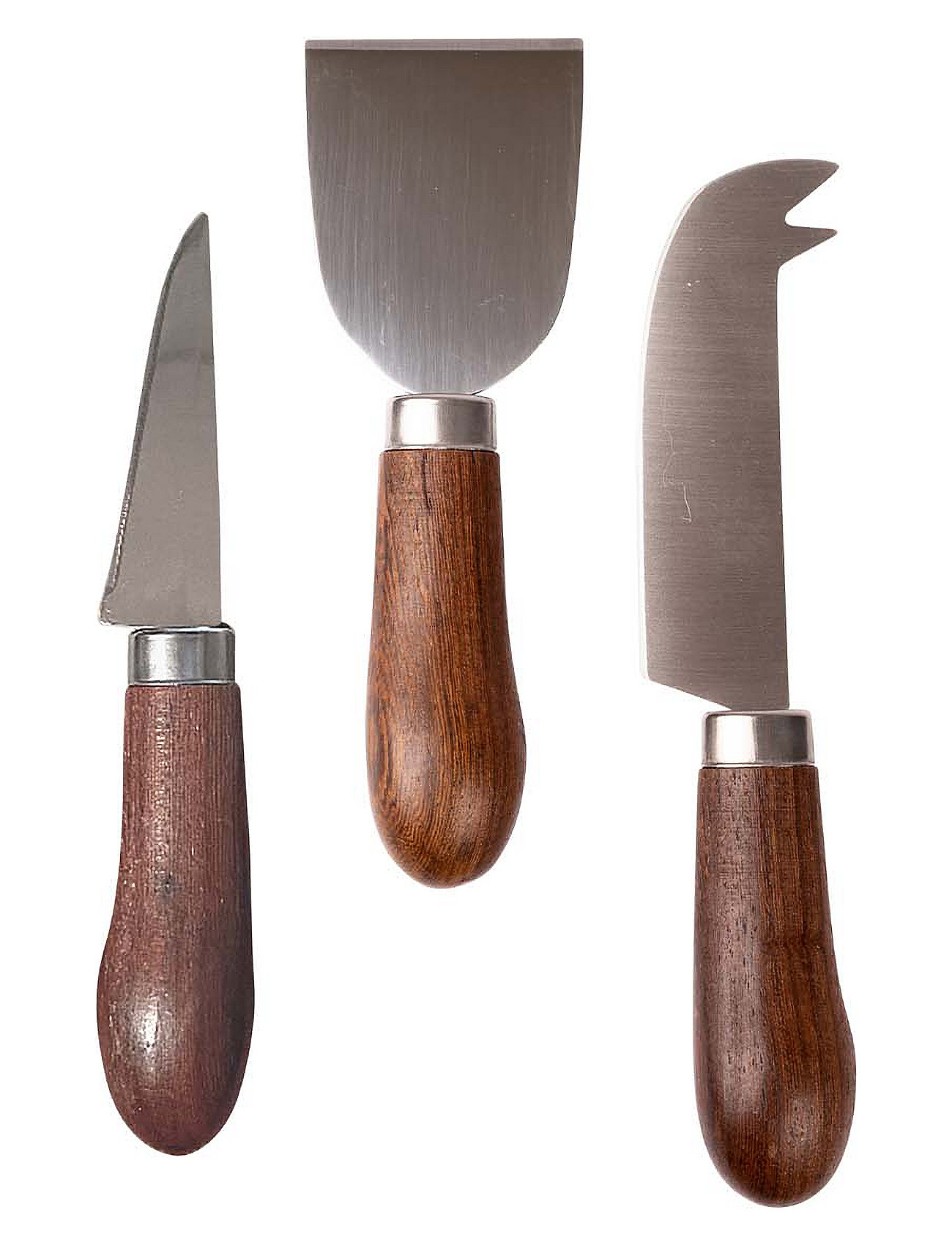 Astrid Ostknivset 3-Pack Home Tableware Cutlery Cheese Knives Brown Sagaform