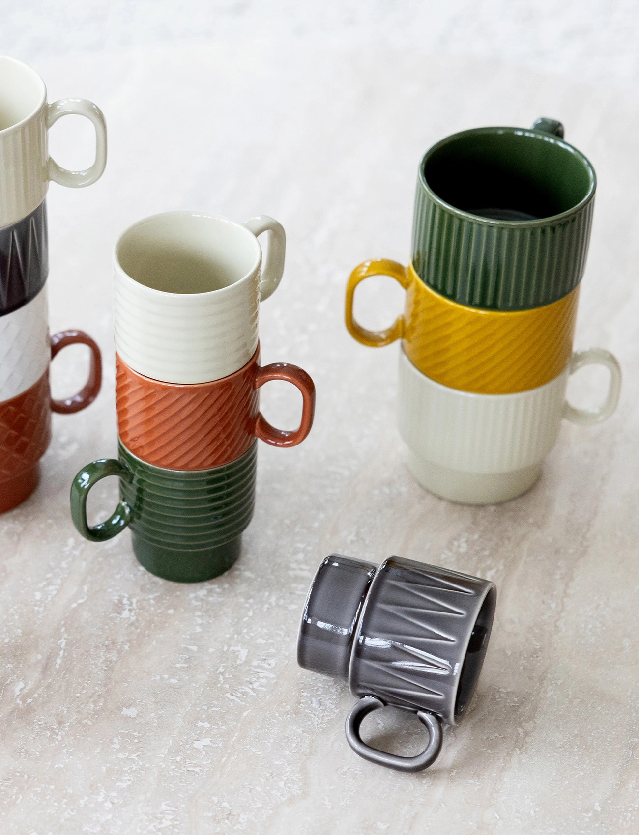 Sagaform Coffee & More Tea Mug, 2-Pcs, One Size, Yellow, Kopper & Krus > Kaffekopper, Unisex
