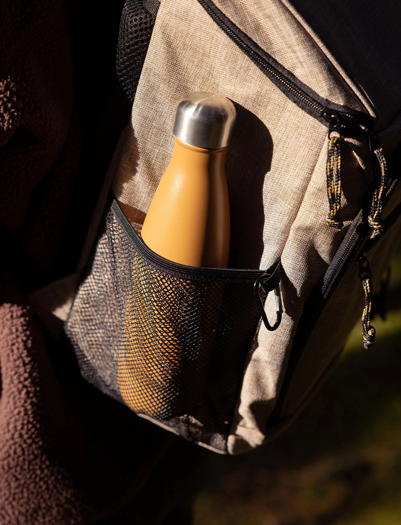 Sagaform Nils Steel Bottle Pc, 0.5 L, Brown, Køkken > Vandflasker, Unisex