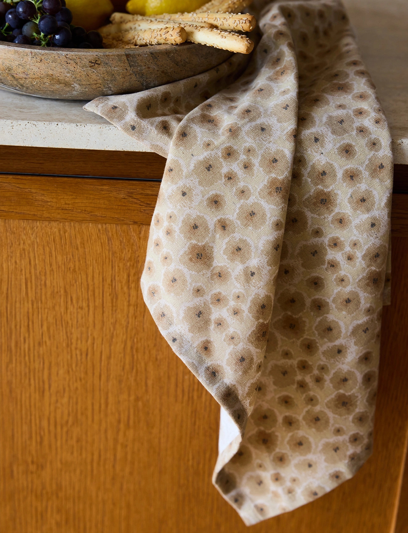 Sagaform Edith Kitchen Towel, 2-Pcs, 50X70 cm, Beige, Køkkentekstiler > Køkkenhåndklæder, Unisex