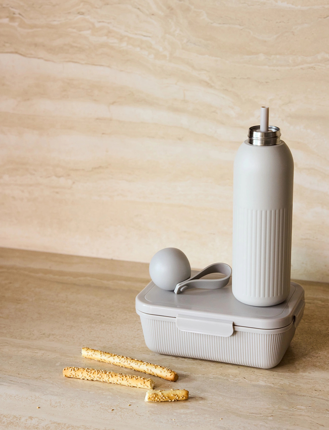 Sagaform Tina Food Jar, 1.1 L, Beige, Opbevaring I Køkkenet > Madkasser, Unisex