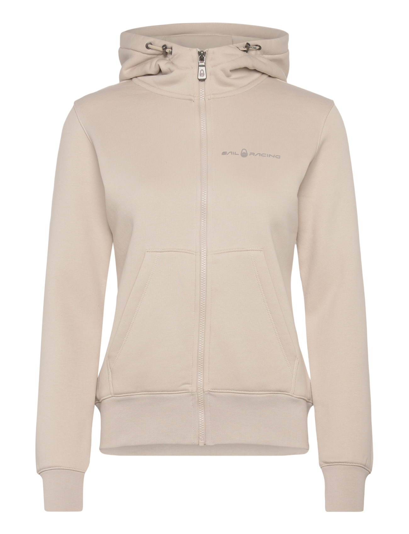 Sail Racing W Gale Logo Zip Hood, S, Beige, Sweatshirts & Hættetrøjer > Hættetrøjer, Dame