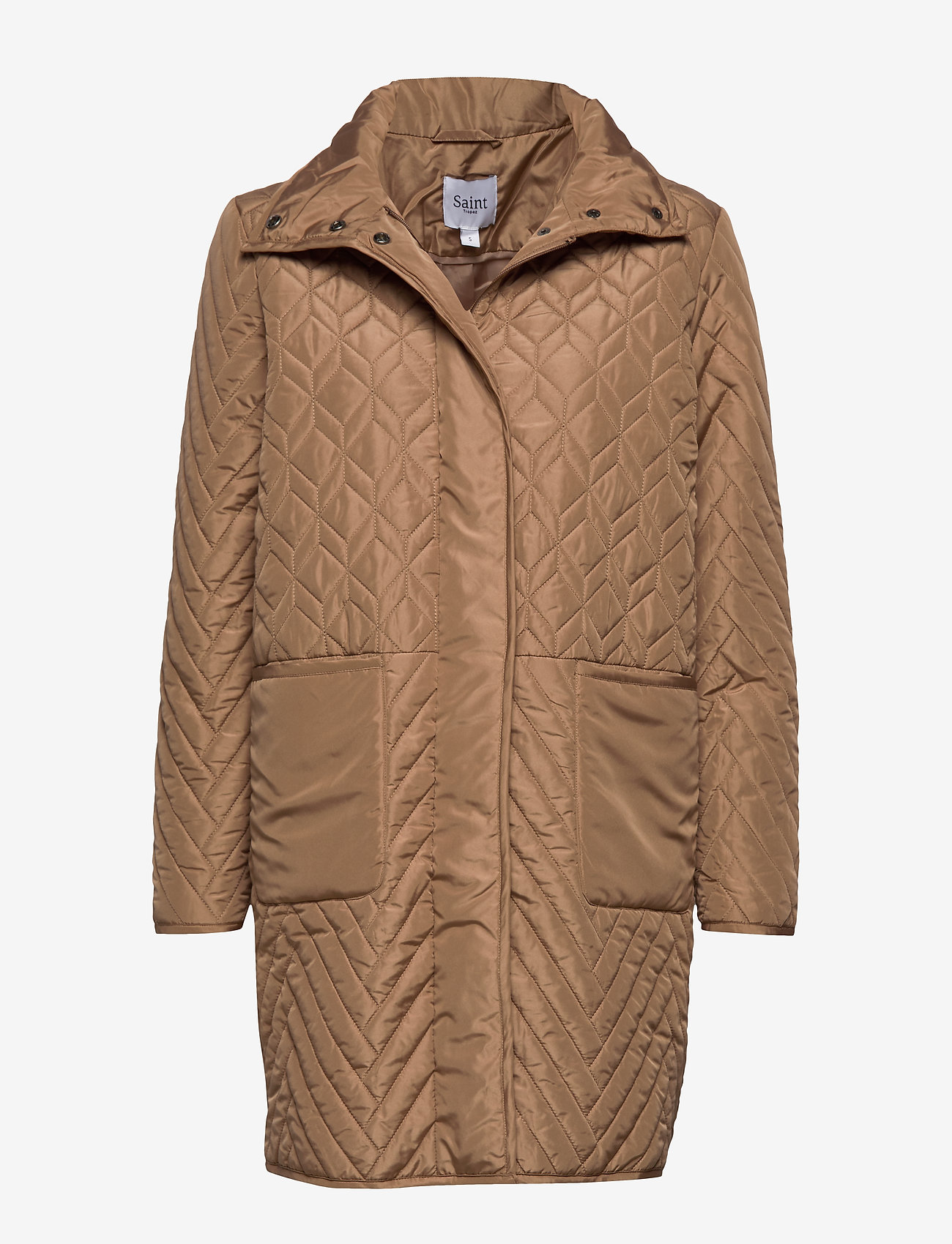 saint tropez long padded jacket with hood