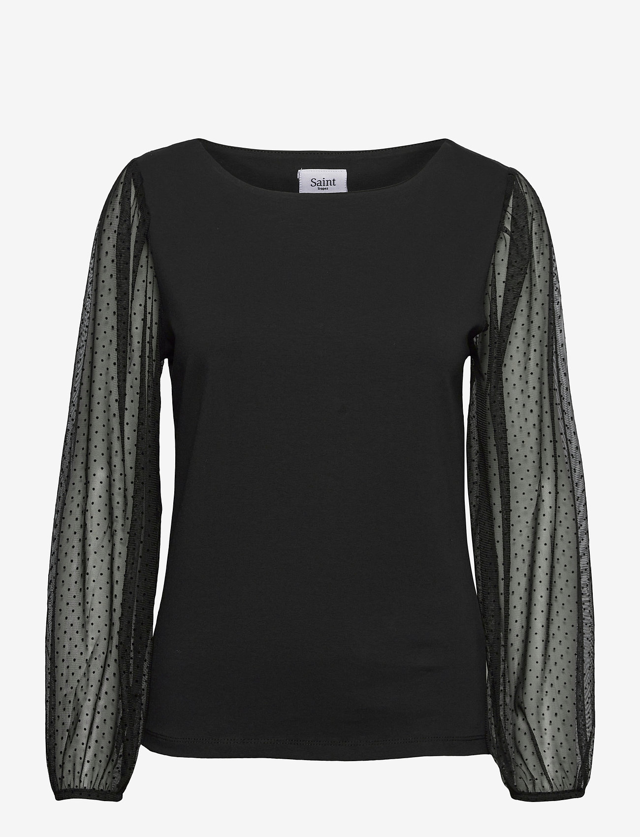 Dyvekesz Ls Blouse (Black) (399 kr) Saint Tropez | Black Top Saint Tropez Bluser - Dameklær er billig