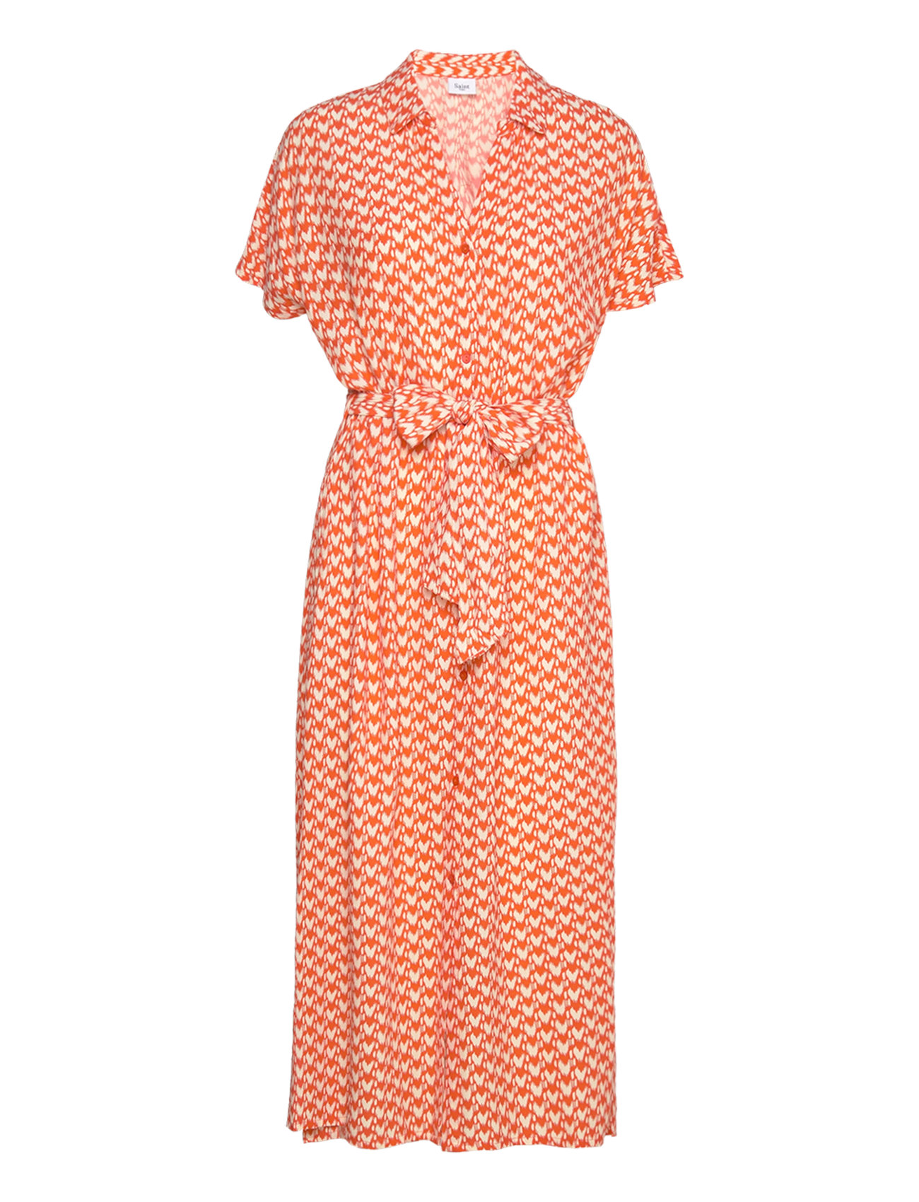 Blancasz Ss Dress Knelang Kjole Orange Saint Tropez