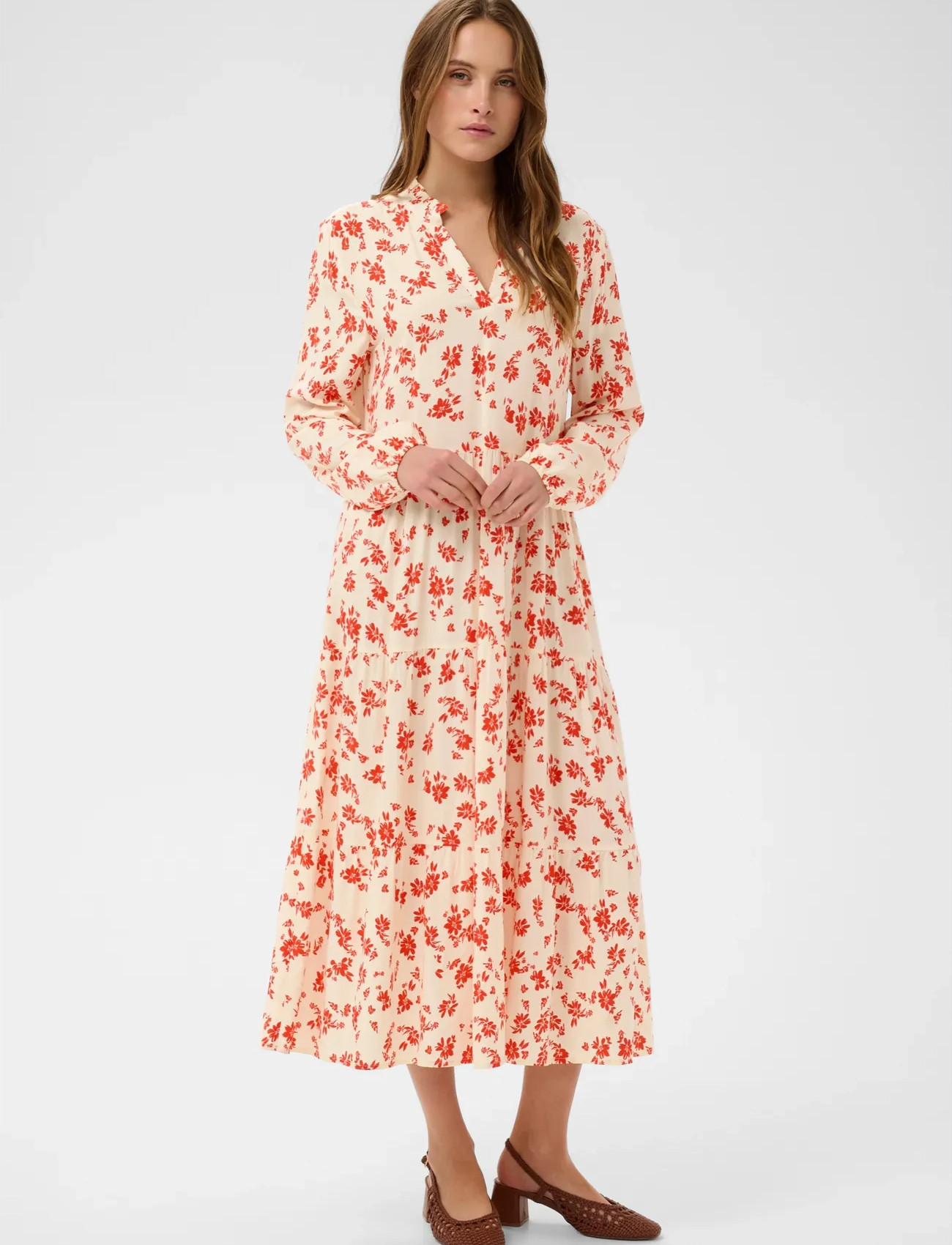 Saint Tropez Edasz Maxi Dress, XS, Red, Kjoler > Knælange Og Midi, Dame