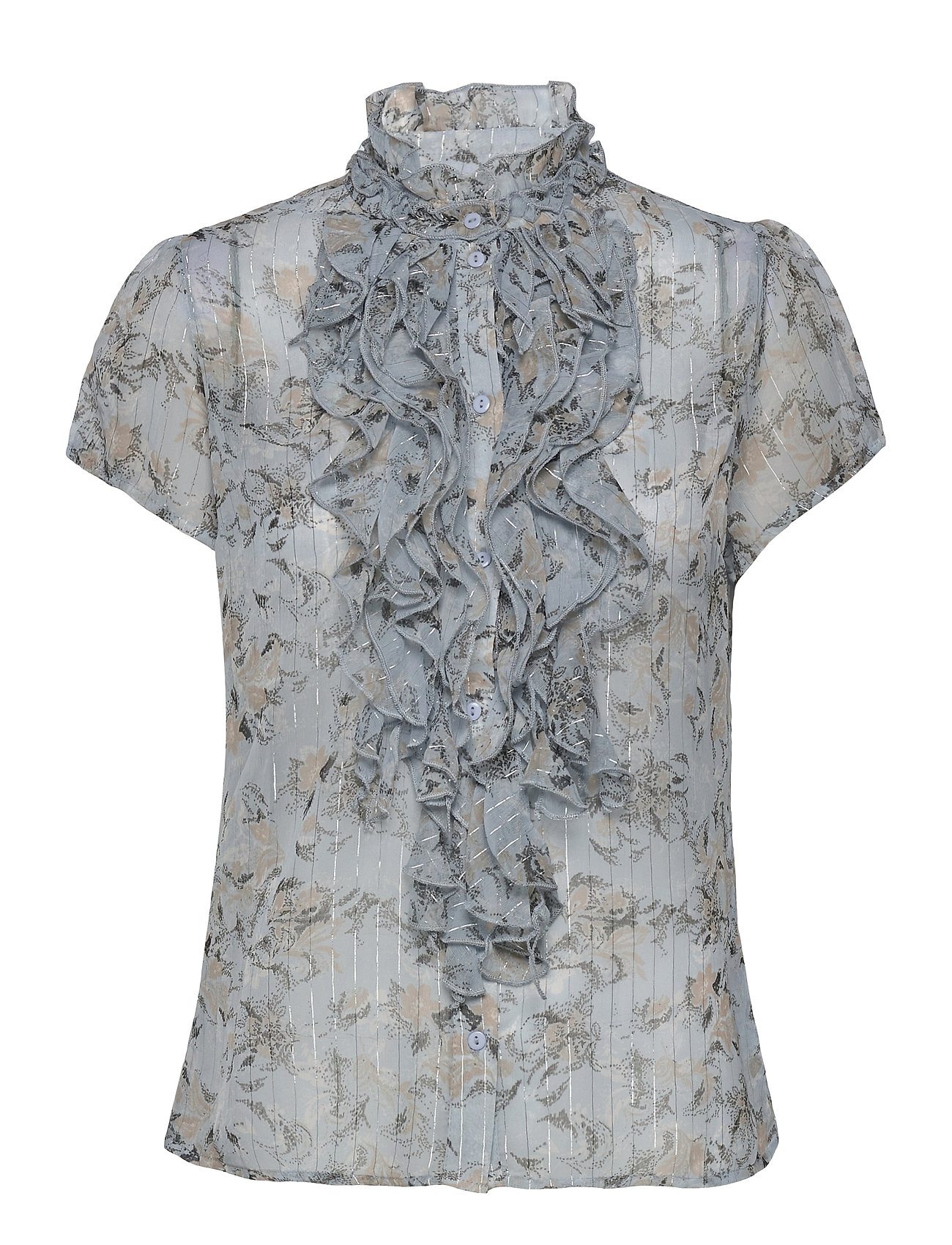 Edilsz Lilly Ss Shirt Blouses Short-sleeved Sininen Saint Tropez