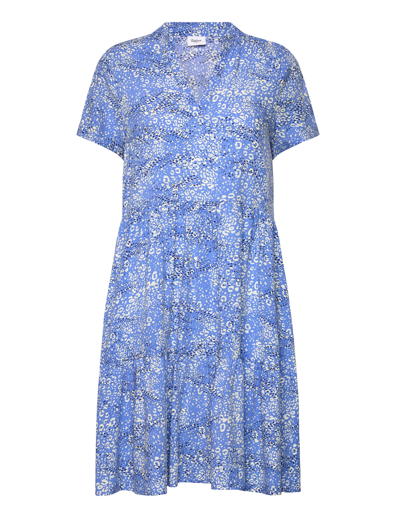 Edasz Ss Dress Blue Saint Tropez