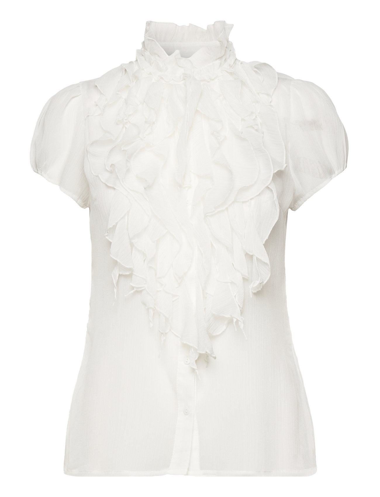 Liljasz Crinkle Ss Shirt White Saint Tropez 114216