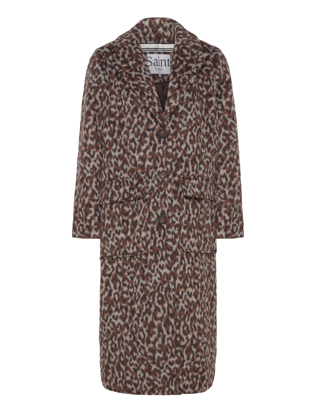 Fidelisz Coat Ullfrakk Frakk Brown Saint Tropez