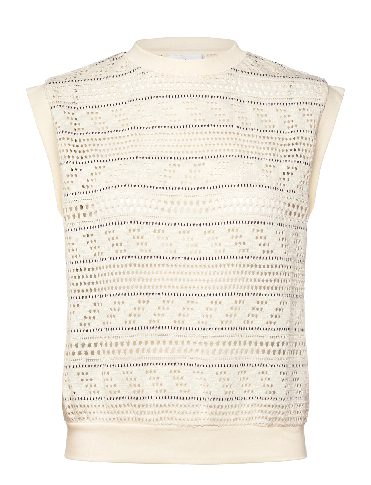 Saint Tropez Laycasz Vest, S, Cream, Veste > Strikkede Veste, Dame
