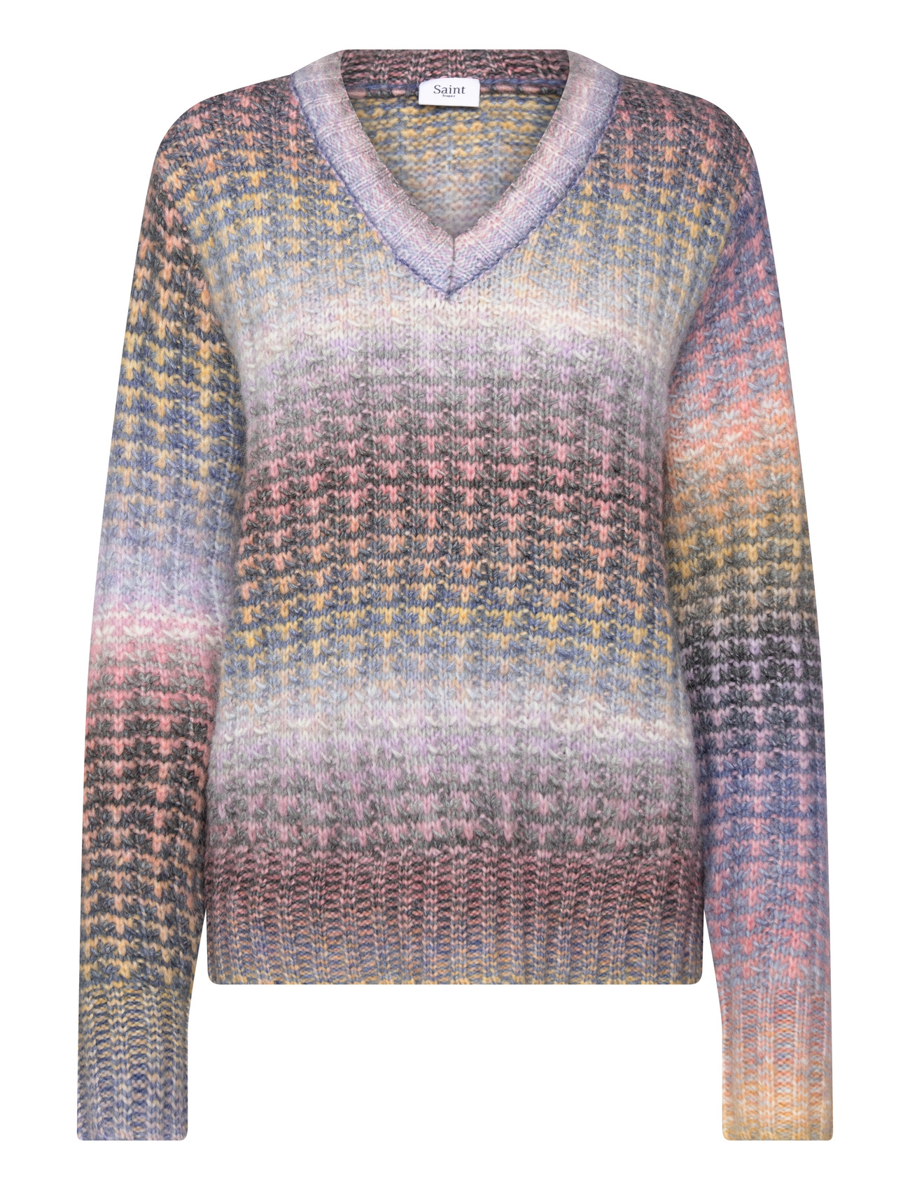 Saint Tropez Mirabelsz Pullover, L, Grey, Strik > Trøjer, Dame