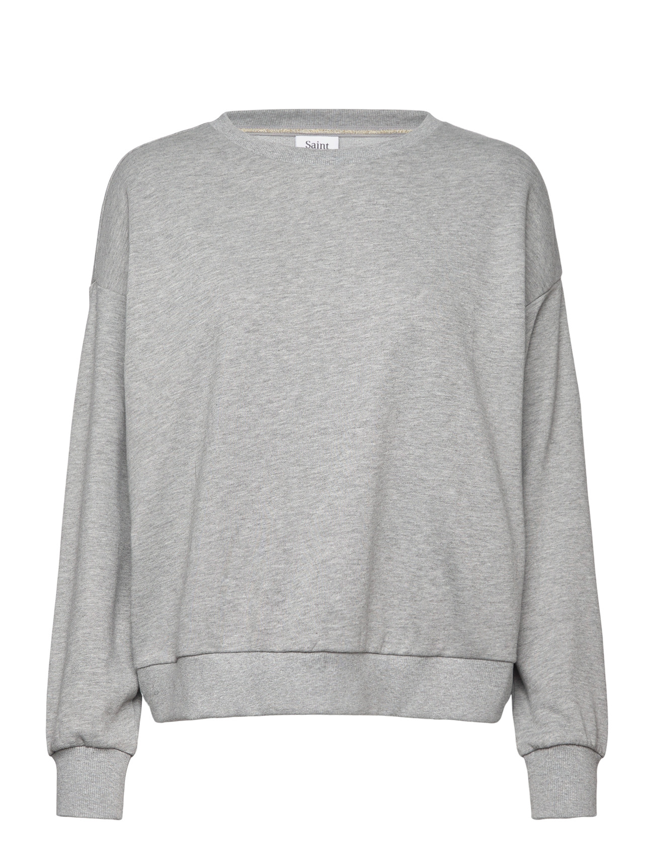 Saint Tropez Lilaasz Sweatshirt, XS, Grey, Sweatshirts & Hættetrøjer > Sweatshirts, Dame