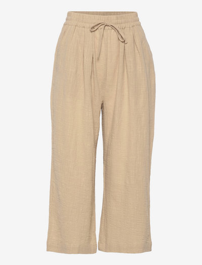 MonicaSZ Pants - bukser med brede ben - safari