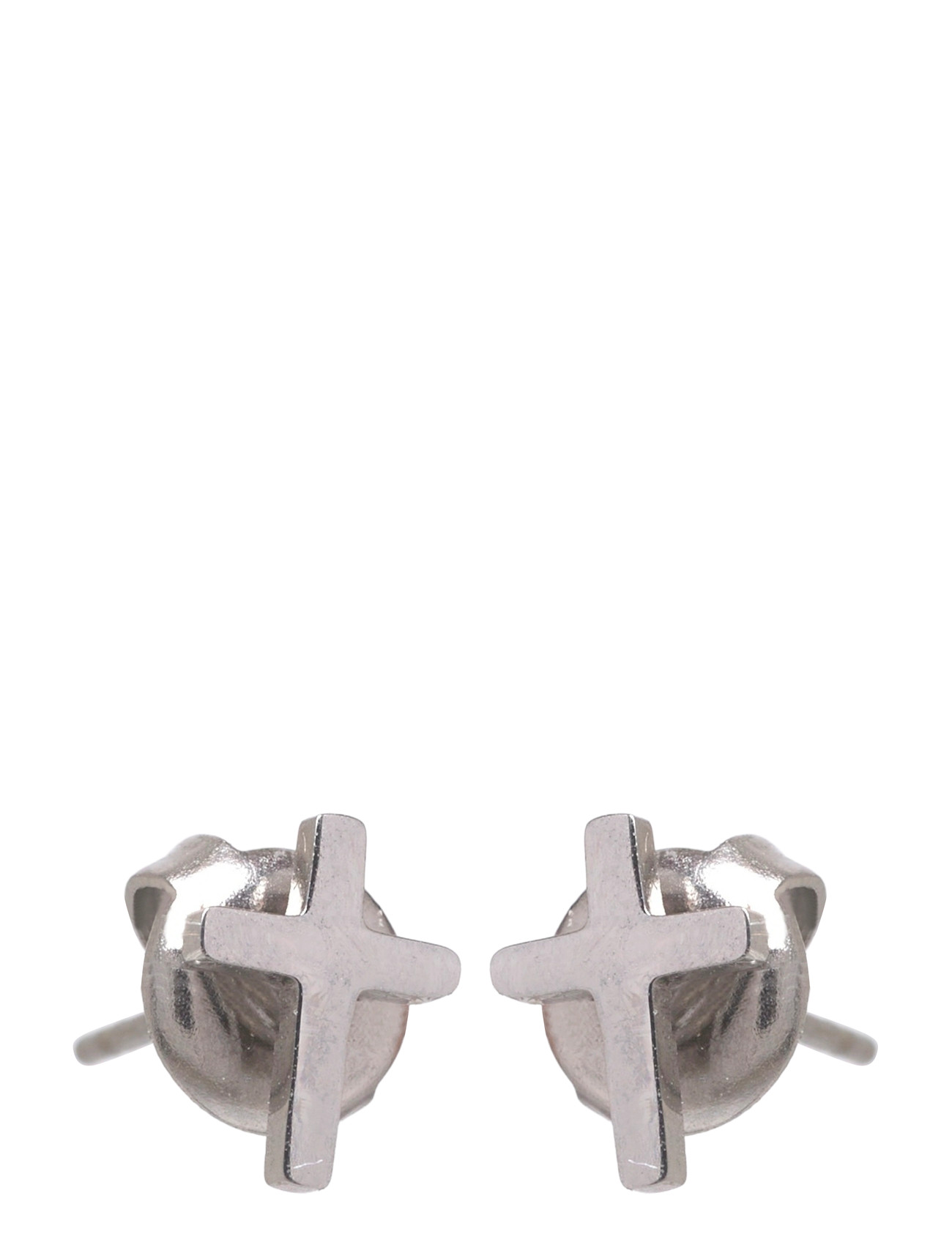Samie Cross - Earstuds Steel, PAIR, Silver, Smykker > Øreringe, Herre