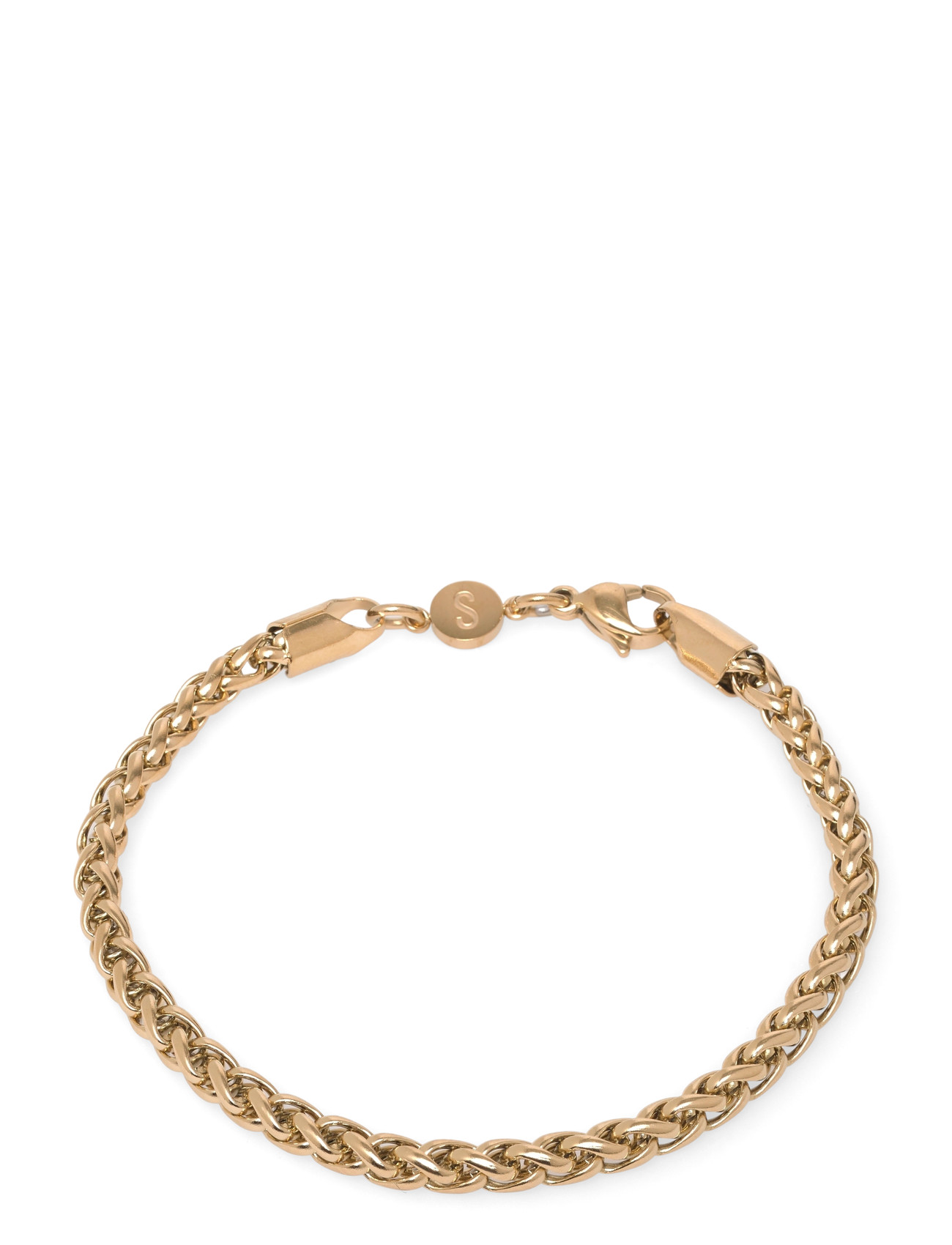 Samie Curb Chain - Bracelet Gold-Plated, 19, Gold, Smykker > Armbånd, Herre