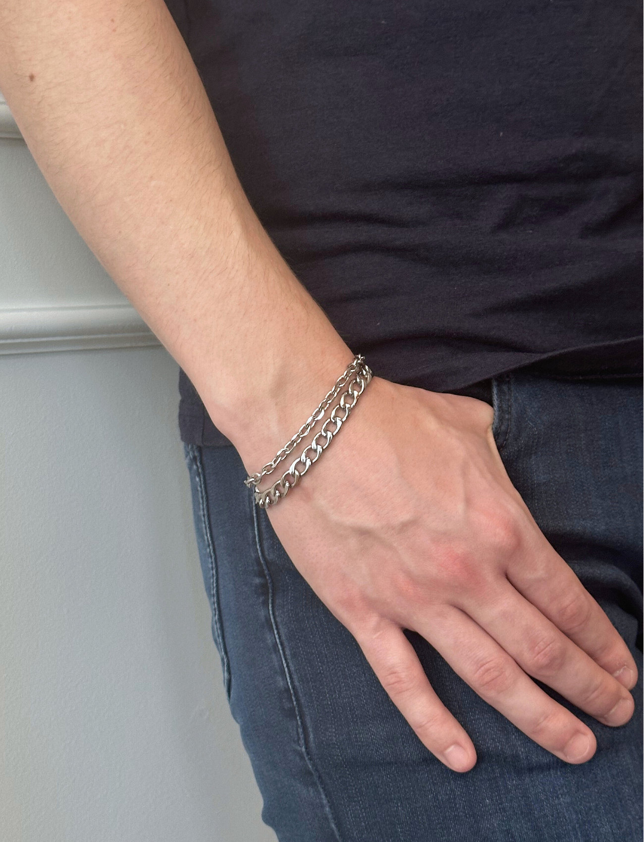 Samie Anker Bracelet, One Size, Silver, Smykker > Armbånd, Herre