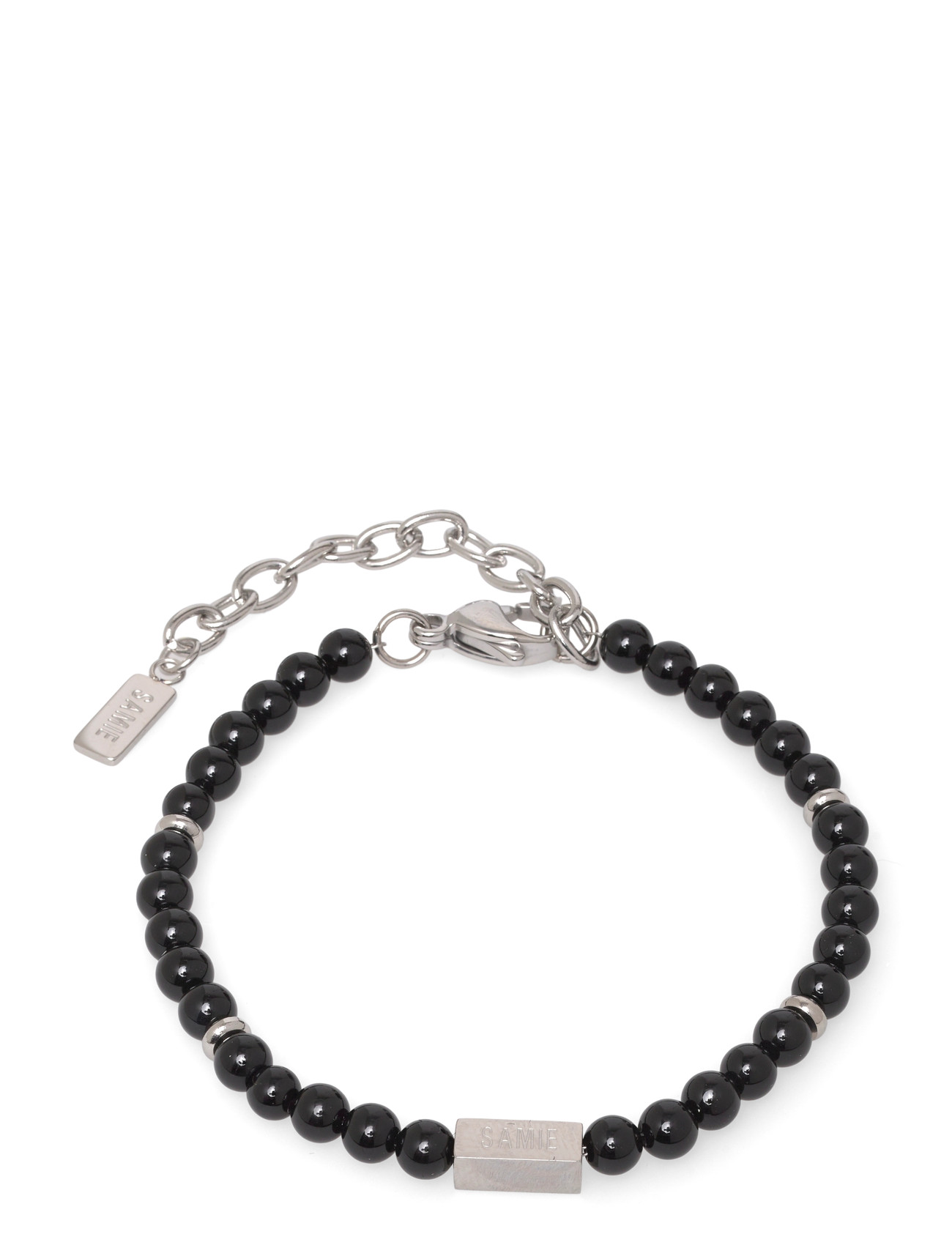 Samie Neo - Bracelet With Black Pearls, One Size, Black, Smykker > Armbånd, Herre