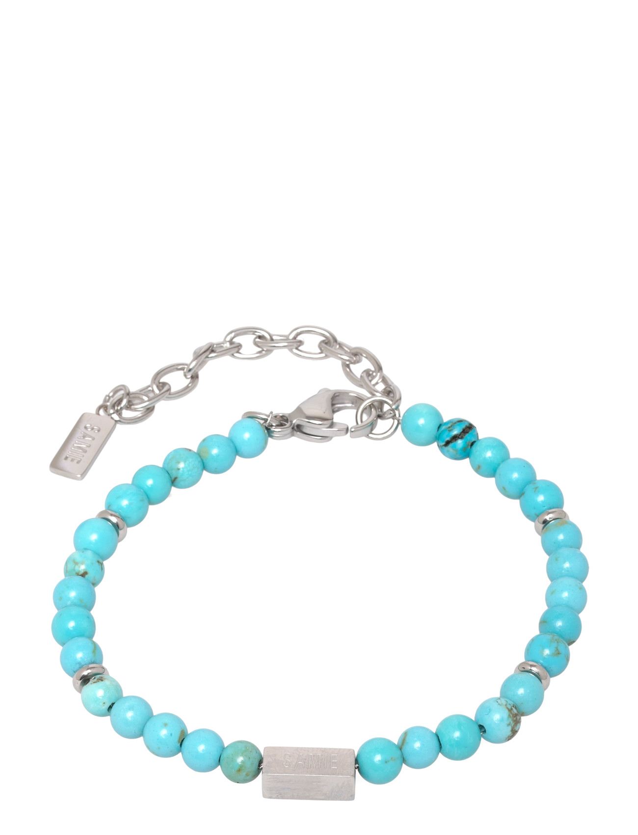 Samie Neo - Bracelet With Turquoise Pearls, One Size, Blue, Smykker > Armbånd, Herre