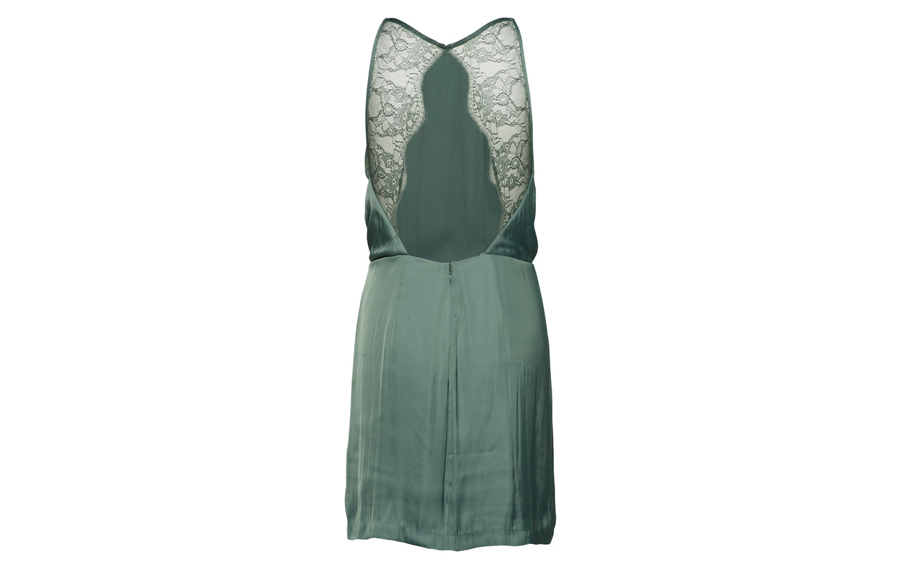 10284 amp; Polyester Willow Duck Samsøe Green S 100 Dress dwzPUqxIWq