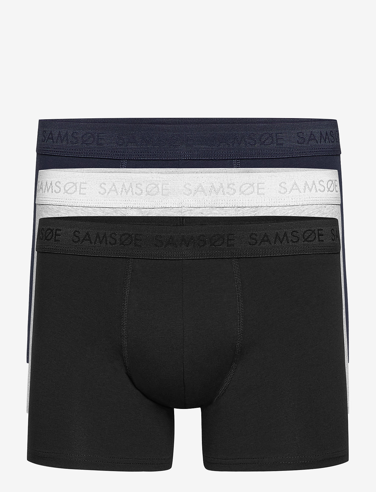 Samsøe Samsøe - Trunk 3-pack 3702 - majtki w wielopaku - black/blue/grey mel. - 0